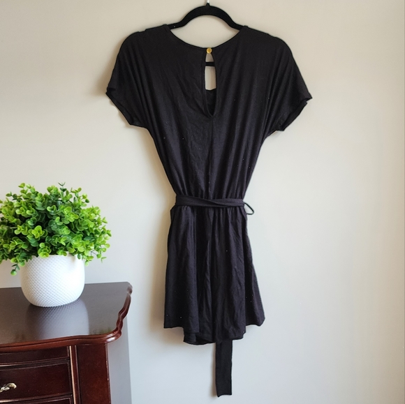 NWOT Belted Black Romper - Picture 4 of 7